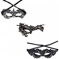 Black Lace Woman Mask for Halloween